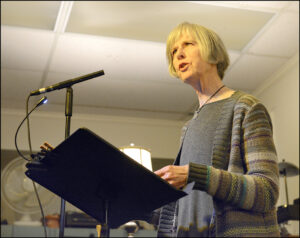Barbara Murphy reading poetry